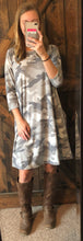 Load image into Gallery viewer, Grey Camo Dress
