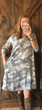 Load image into Gallery viewer, Grey Camo Dress
