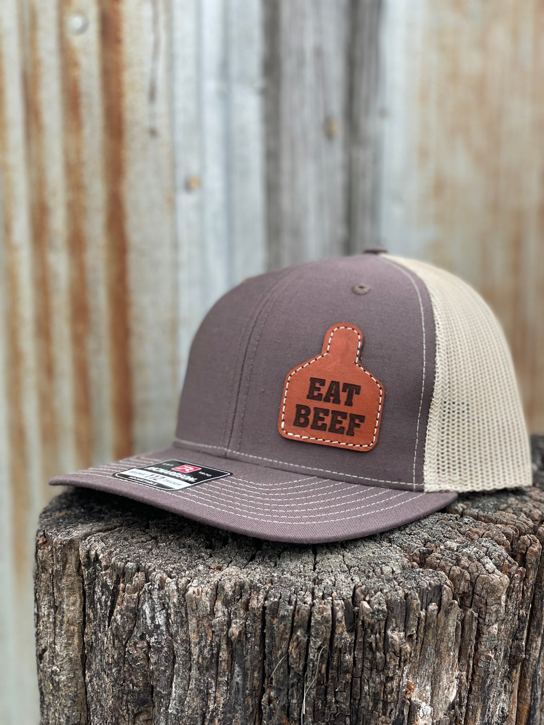 EAT BEEF~Brown/Khaki Hat