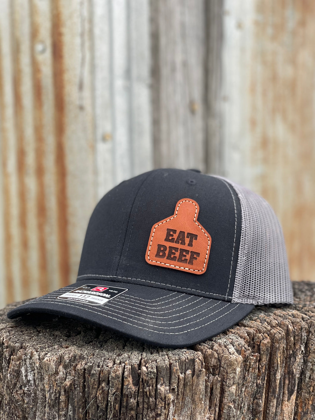 EAT BEEF~Black/Charcoal Hat