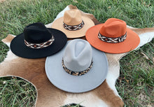 Load image into Gallery viewer, Tribal Band Panama Hat~Taupe
