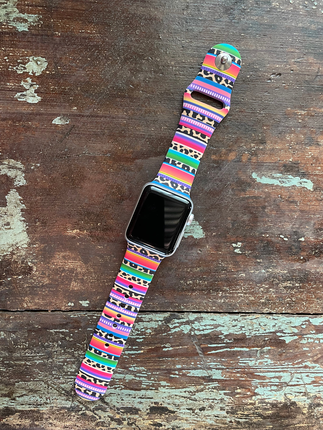 Serape/Leopard Apple Watch Band
