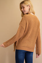 Load image into Gallery viewer, Feelin&#39; Fringy Sweater~ Mocha
