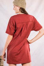Load image into Gallery viewer, Brick T-Shirt Dress
