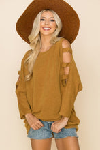 Load image into Gallery viewer, Mustard Cold Shoulder
