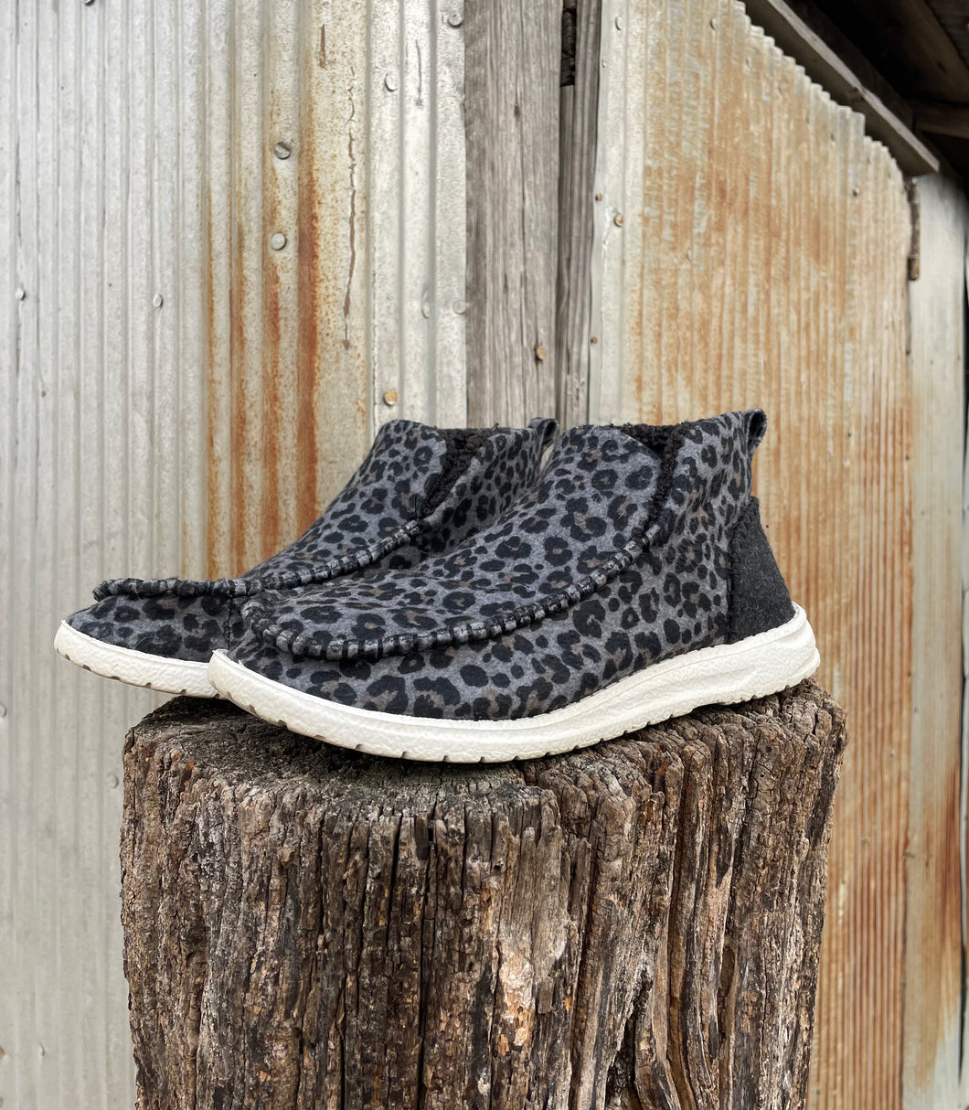 Grey Leopard Shoes