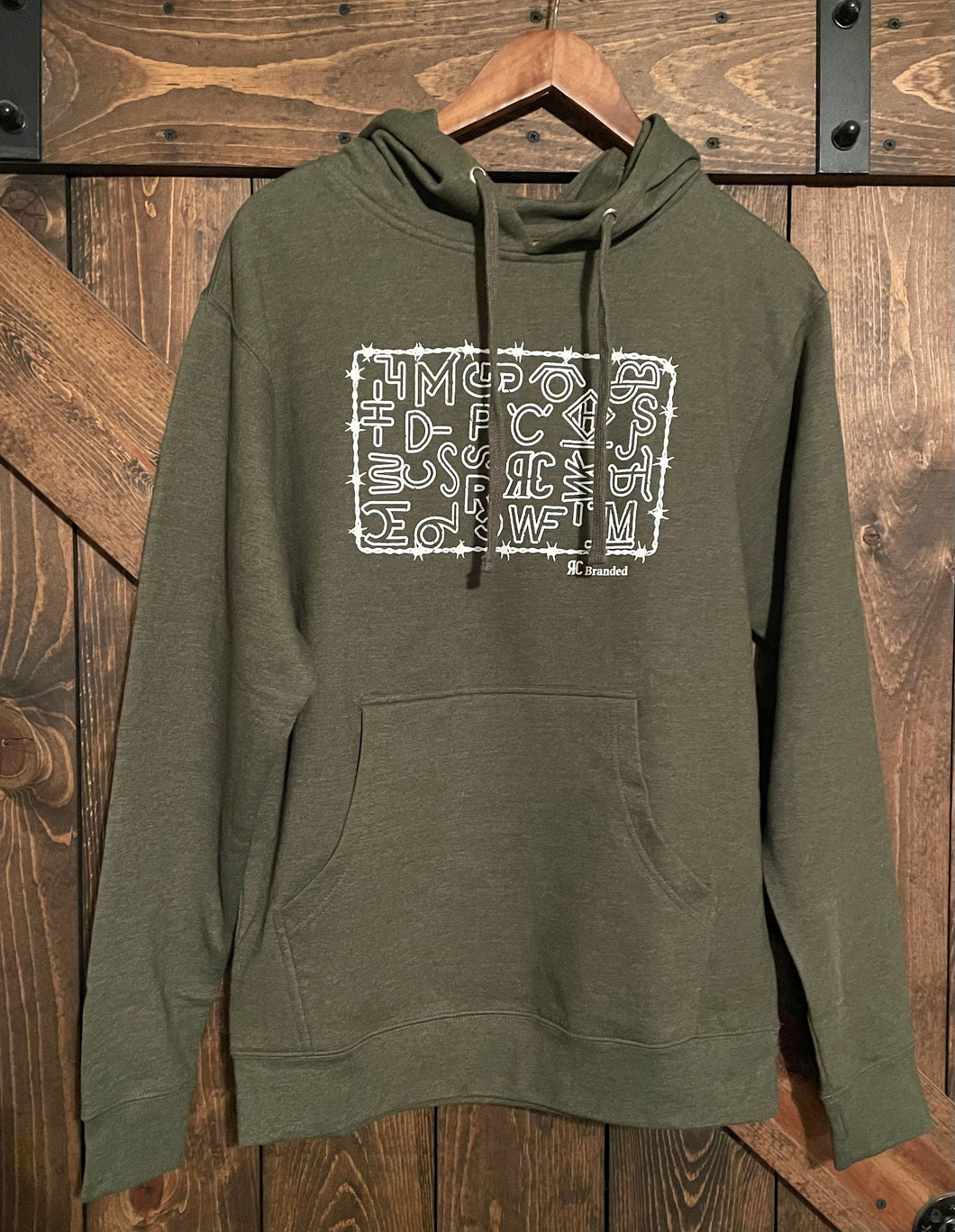 Locally Branded Hoodie~Army Heather