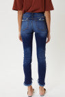 Load image into Gallery viewer, High Rise Hem Detail Ankle Skinny Jeans
