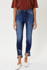 Load image into Gallery viewer, High Rise Hem Detail Ankle Skinny Jeans
