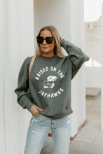 Load image into Gallery viewer, Raised On The Jayhawks Crewneck Sweatshirt
