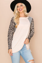 Load image into Gallery viewer, Blush Cheetah/Stripe Top
