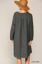 Load image into Gallery viewer, Hi-Low Dress with Pockets
